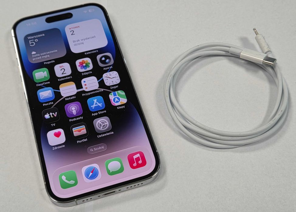 Iphone 14 PRO 128gb Silver stan bdb Szczecin Centrum • OLX.pl