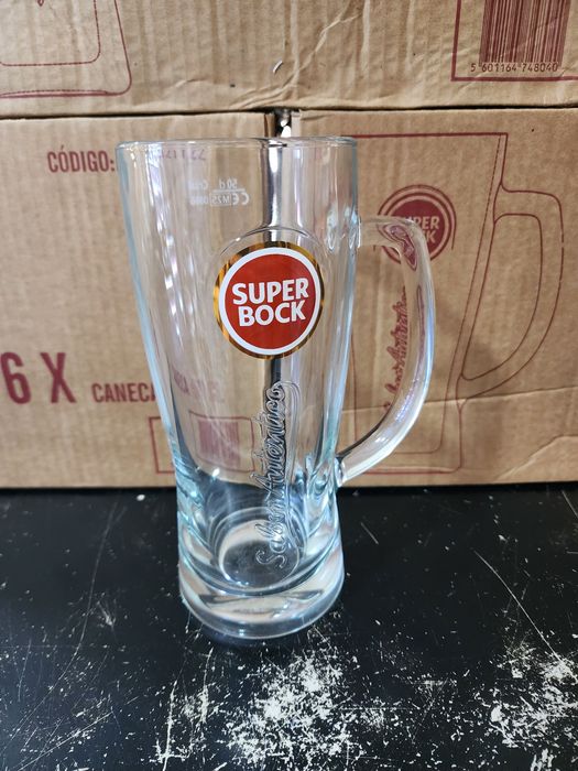 Canecas Super Bock 50cl – Novas Caixa Com 6 Unidades