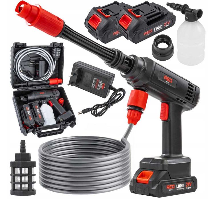 Myjka ciśnieniowa akumulatorowa 21v bezprzewodowa walizka 60bar