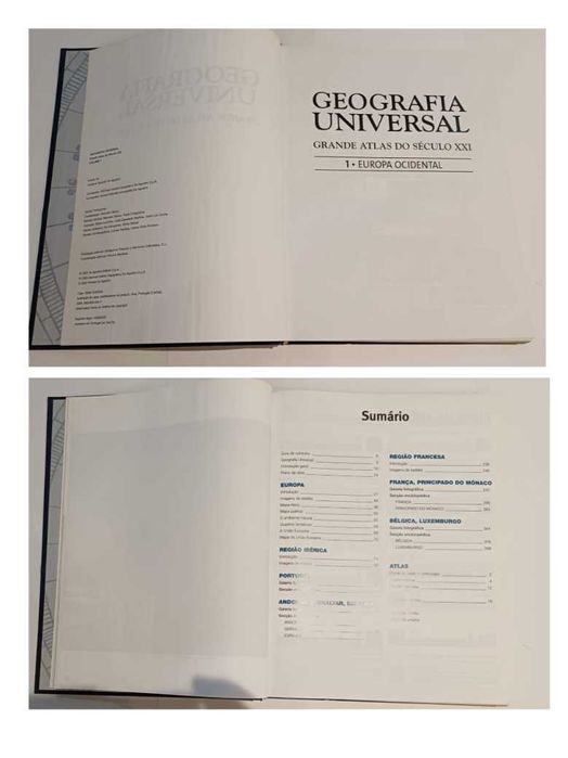 Grande atlas do século XXI, Geografia universal - Europa Ocidental