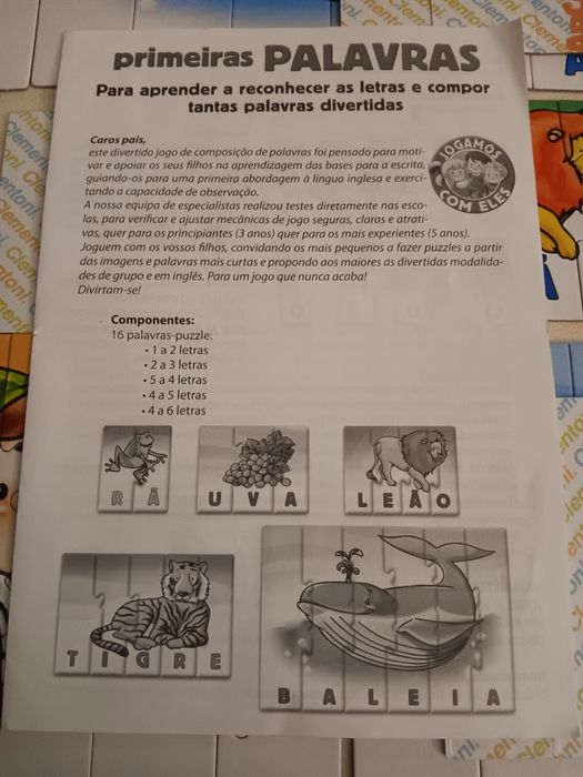 Puzzle Infantil - Primeiras Palavras Clementoni