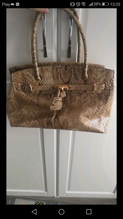 Torebka wezowa skora