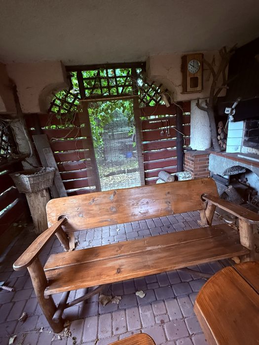 Zestaw ogrodowy drewniany