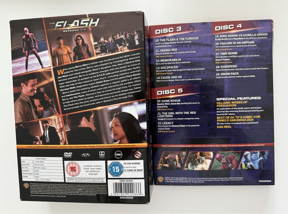 The Flash sezon 5 DVD (+ pudełko)
