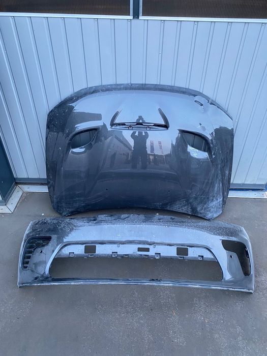 DODGE DURANGO SRT 8 RT R/T lift 2014-2025r 4xPDC ORYGINALNA ALUMINIOWA MASKA POKRYWA SILNIKA ZDERZAK PRZEDNI PRZÓD HELLCAT 68433296AA  68510293AD Alu 4 x otwory na PDC  Wwa