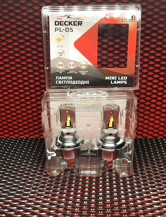Лампи LED H4/Н7/Н11/ DECKER PL-05 5000K 7000Lm 12v 24v