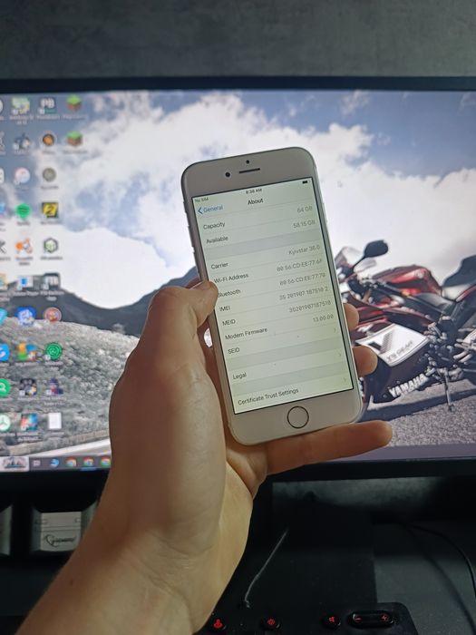 iPhone 6 64GB RSIM Silver • Хороший стан
