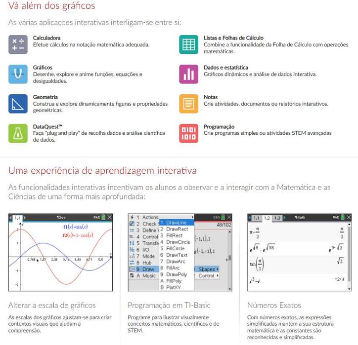 Calculadora Gráfica Nspire Caixa Cii-T Texas