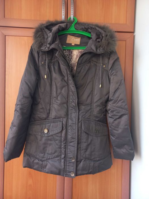 пуховая куртка с натуральным мехом