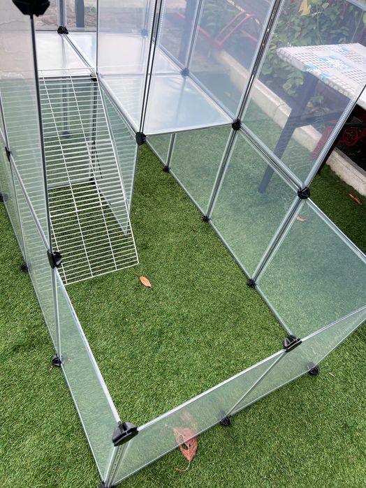 Duża klatka kojec wybieg dla świnki królika zwierząt panelowa NOWA