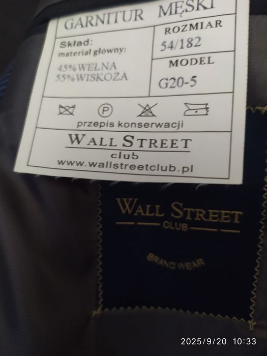 Garnitur męski rozm-182.