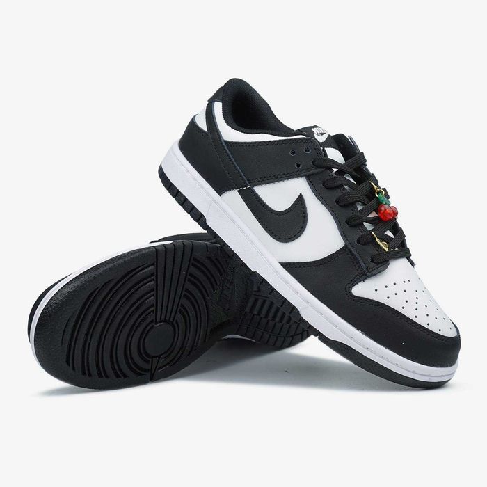 Кросівки Nike SB Dunk Low Black White Charm / Стильні чорно-білі кеди в коробці (36-41)