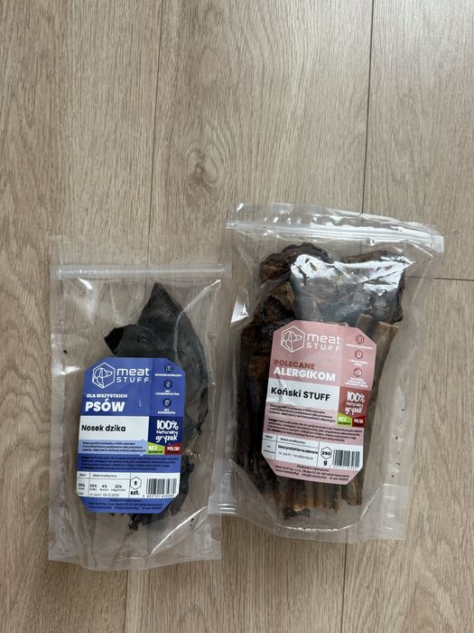 Przysmaki gryzaki Meat Stuff koński stuff noski dzika smaczki