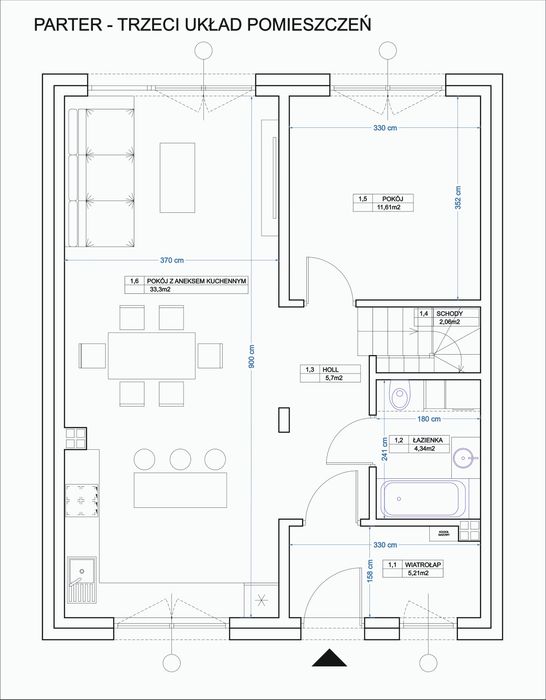 Nowy Dom jednorodzinny na działce 1000m2