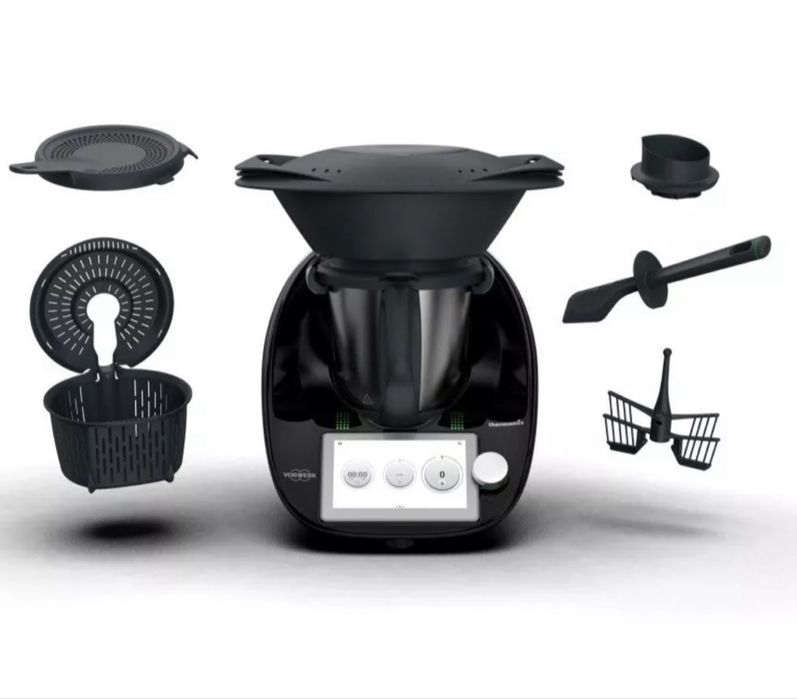 Czarny Thermomix tm6 wersja limitowana Gratis robot kuchenny