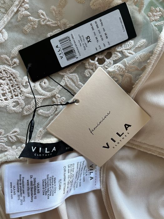 Unikat Vila tiulowa sukienka  XS Nowa