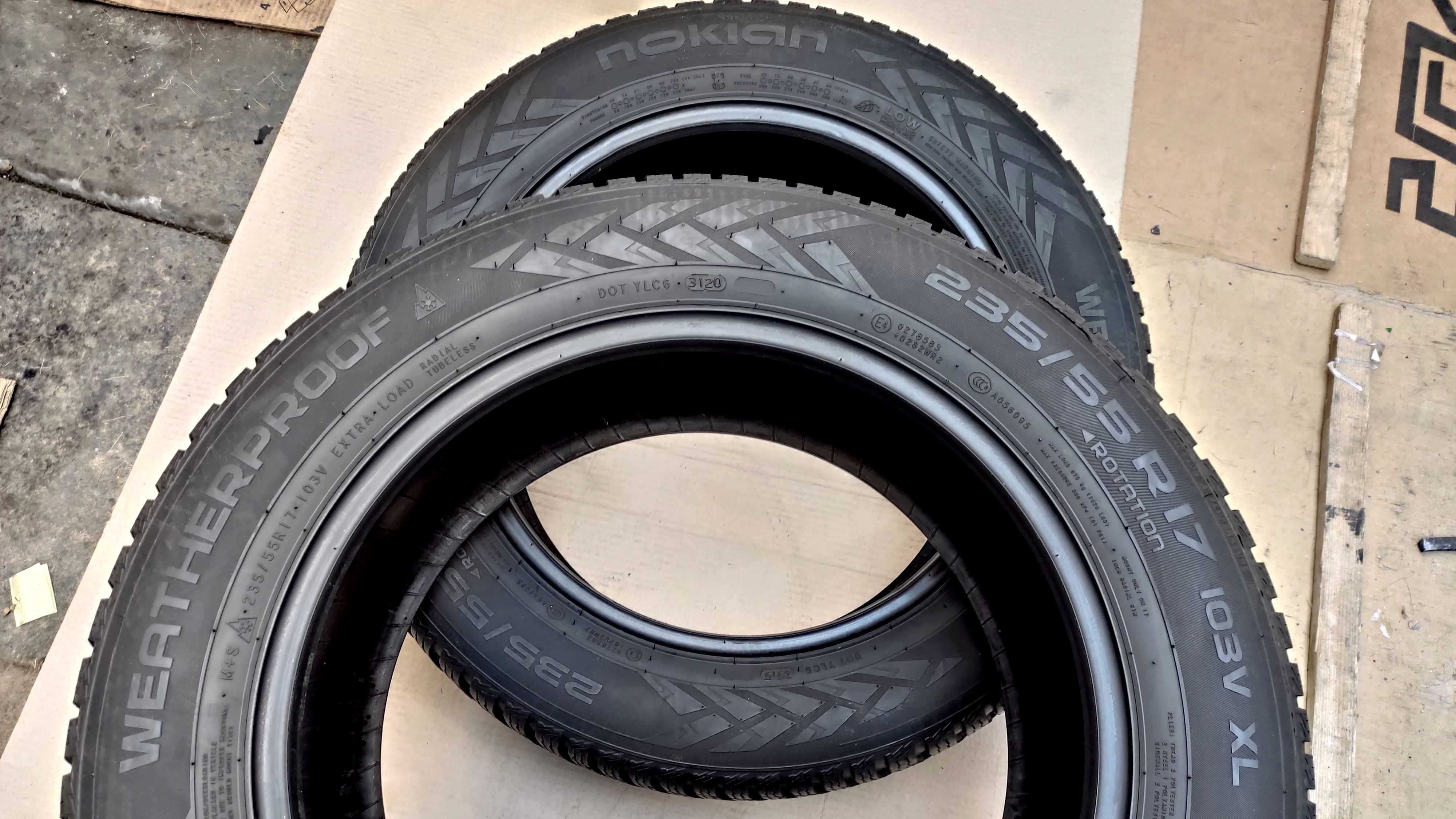 Шини 235/55R17 Nokian 8мм. 19.20р. Зима: 2 999 грн. - Автошини Стрий на Olx