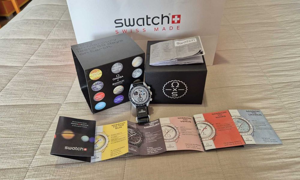 Relógio Omega-Swatch Speedmaster MoonSwatch - novo