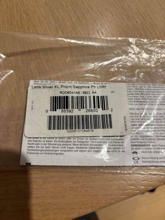 Szkła OAKLEY Lens Silver XL Prizm Sapphire PLR