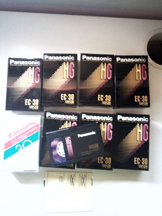 cassetes panasonic vhsc para cameras de video