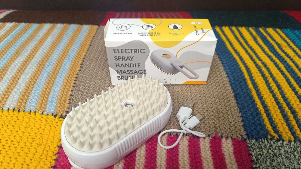 Щіточка чесалка для тварин парова щітка для котів котов гребінець