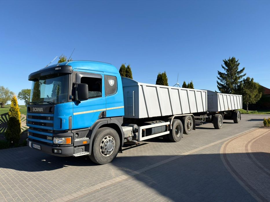 Scania 4 114 380km 6x2 skrętna os wywrotka