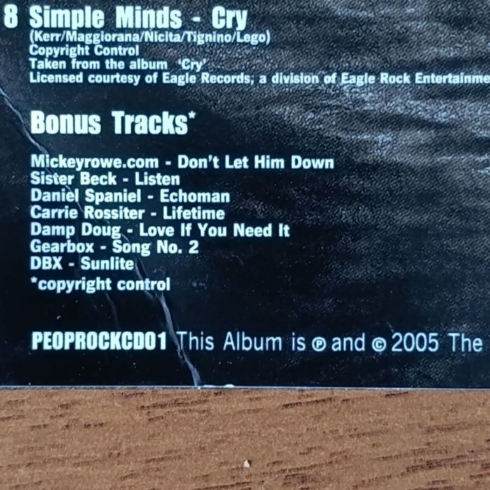 CD диск 2 шт. Ultimate Rock Anthems, 16 саундтреків, 2005 рік
