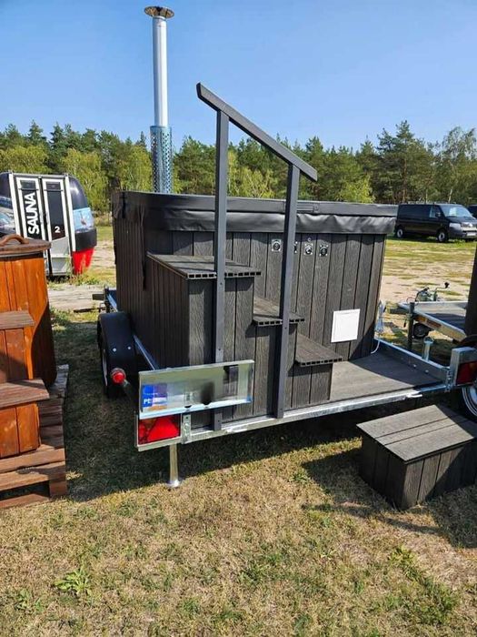 Balia Mobilna Jacuzzi Spa kompozyt hydromasaż przyczepka laminat