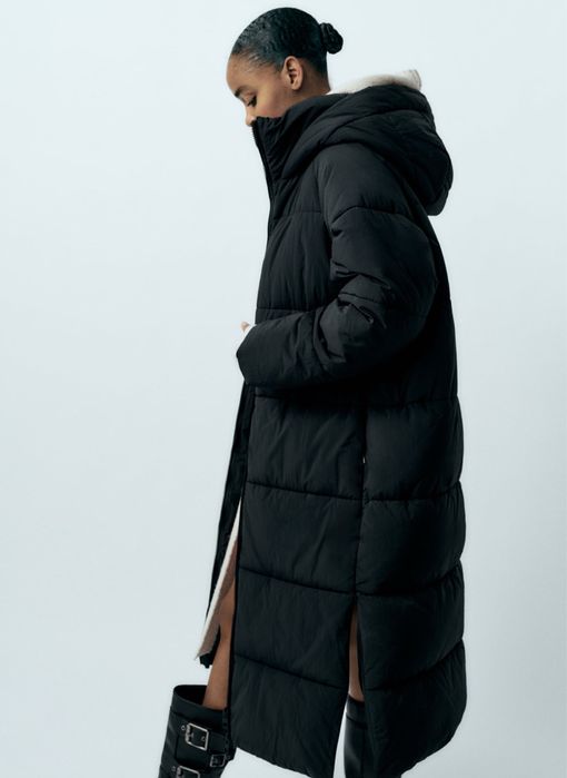 Куртка пальто пуховик zara розмір м