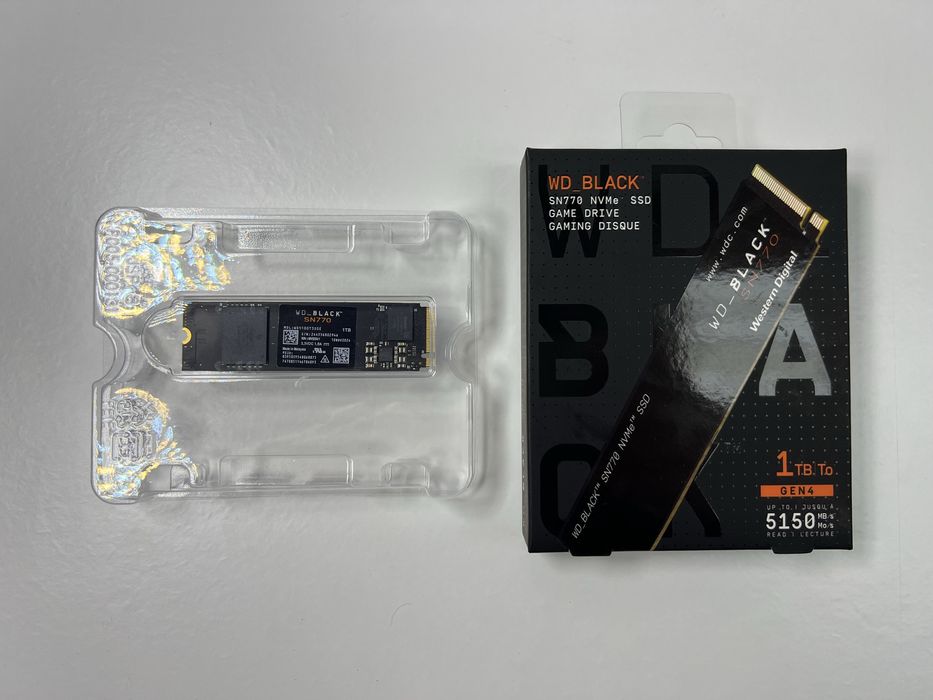 SSD WD Black SN770 1TB NVMe Gen4 – 5150MB/s (Como Novo)