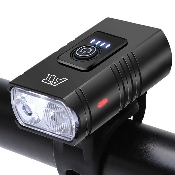 Mocne światło rowerowe LED - 6 trybów, wodoszczelne, USB-C