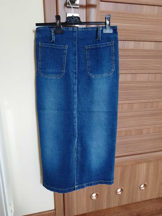 Spódnica długa jeans rozmiar 36