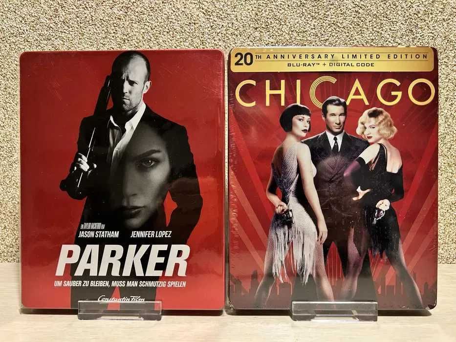 Steelbook Blu-ray Кикбоксер/Трудная мишень/Рэмбо/Паркер/Чикаго/ Рэмбо