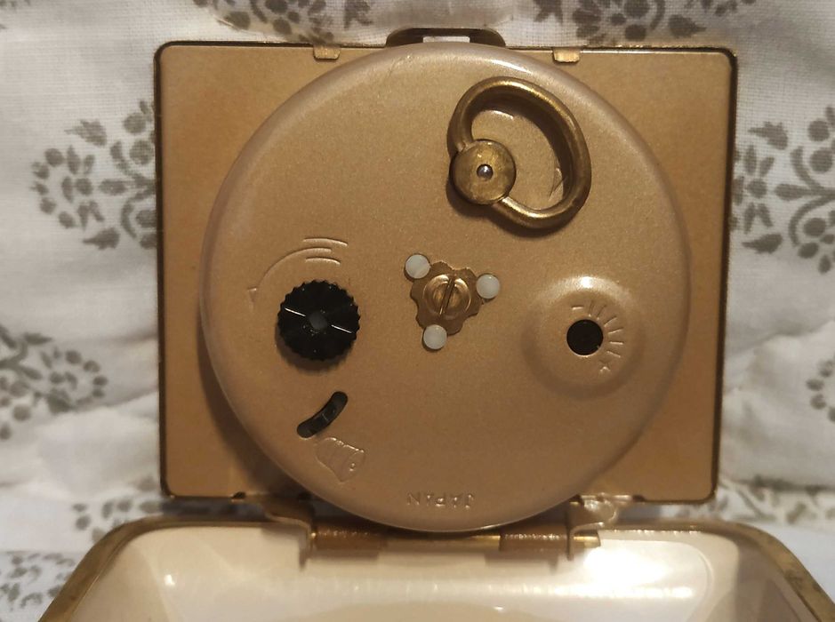 ZEGAREK Przenośny Nakręcany Składany EUROSTAR JAPOŃSKI - Vintage