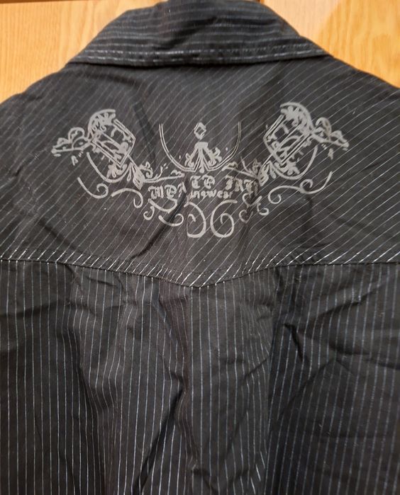 Koszula męska XL czarna bdb aplikacja