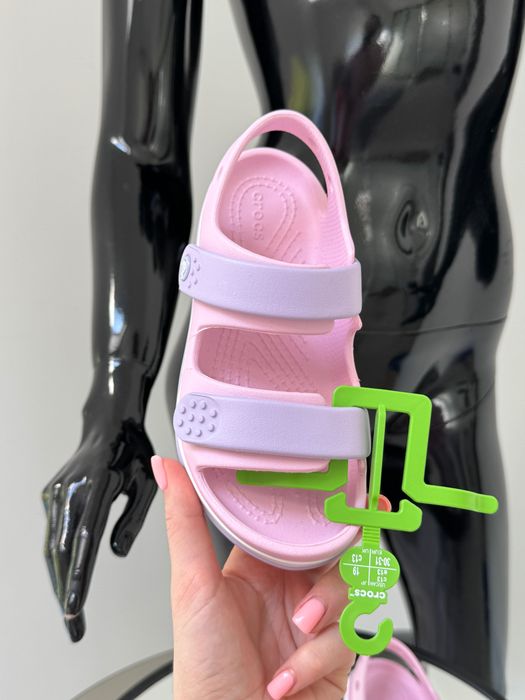 Детские босоножки кроксы Crocs C11 на липучках 28/29/30/31/32/33/34/35р