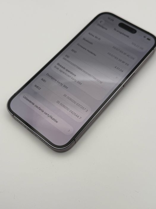 iPhone 14 Pro 128 GB Fioletowy - bardzo dobry