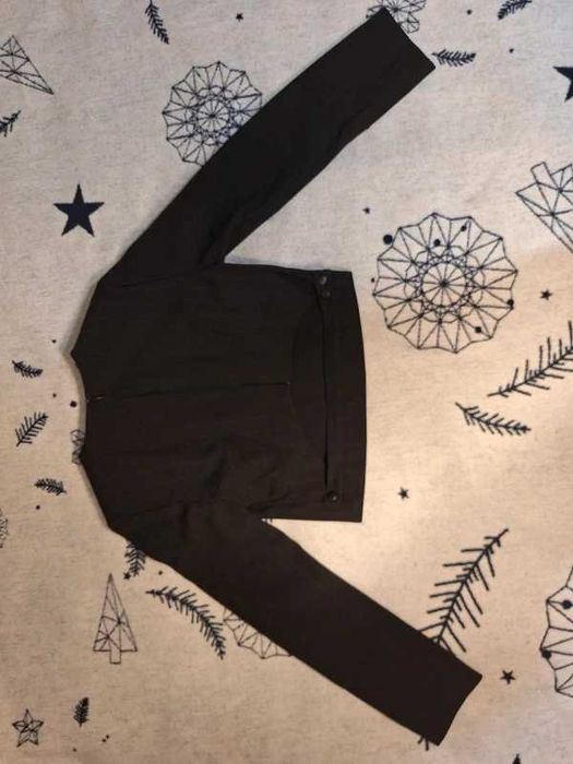 ZARA bluzka czarna w białe paski XS