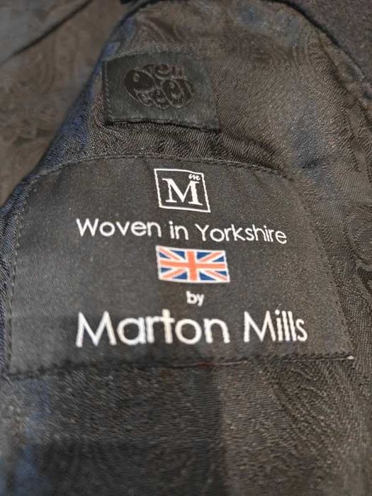 Pretty Green Długi Płaszcz Wełniany Greatcoat Marton Mills M