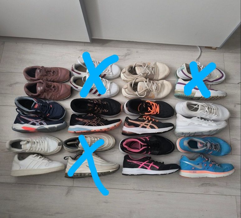 Кросівки Nike, asics, new Balance, Adidas,розміри 37-40,5 ціни до 1100