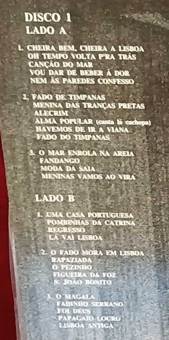 Vinil anos 60 e 70 musica Portuguesa