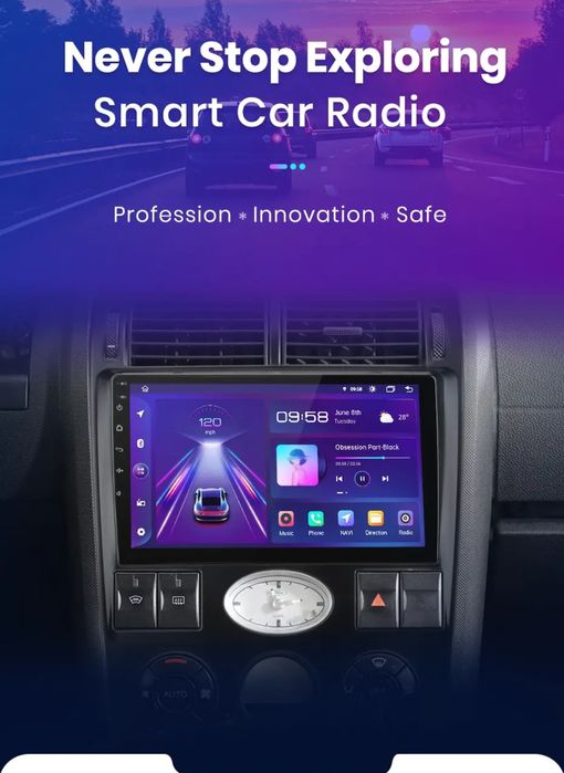 Rádio 9" android Ford Mondeo 3 CARPLAY WIFI GPS Novo
