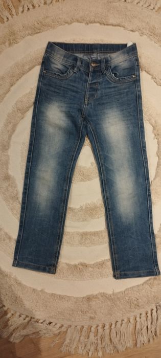 Spodnie jeans chłopięce r. 122 + Gratis