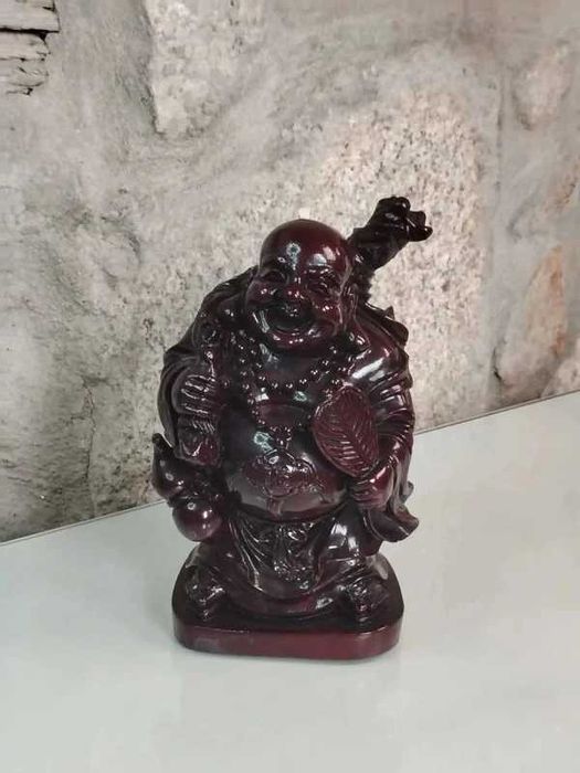 Estátua Buda Sorridente Símbolo de Prosperidade - ENVIO GRATIS