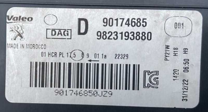 otica frontal DT peugeot 208 II / 2008 II . fase 1