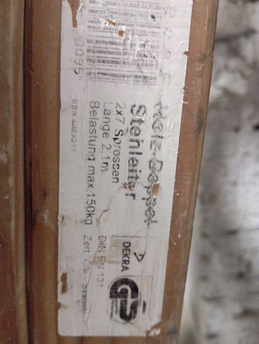 Drewniana drabina Dekra