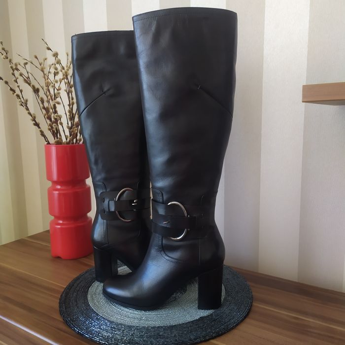 Новые кожаные сапоги Giardini еврозима