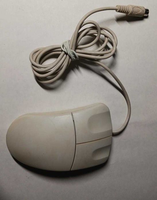 Stara mysz z kulką, kulkowa PS2,PS/2 - dwu przyciskowa- RETRO, VINTAGE