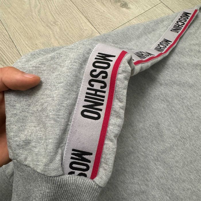 Люксова Сіра Кофта світшот Мосчіно Moschino, Розмір M