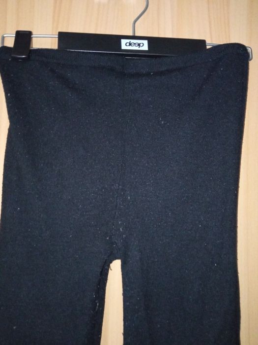 czarne legginsy a la rajstopy shine